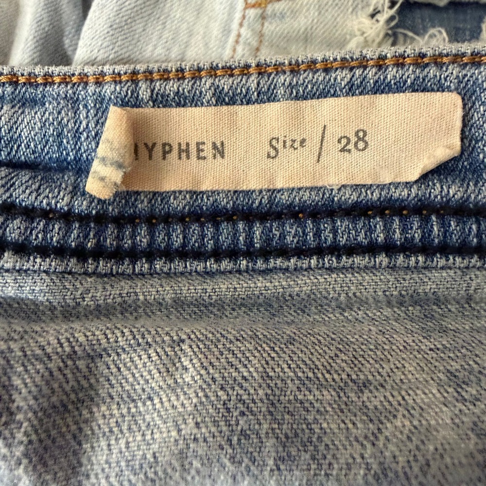 Anthropologie Pilcro and the Letterpress Hyphen Distressed Denim Shorts Size‎ 28 - Picture 4 of 9